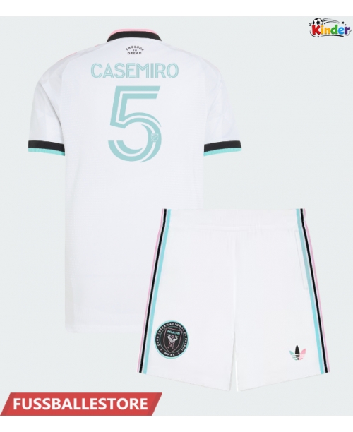 Günstige Inter Miami Casemiro #5 3rd trikot Kinder 2026-27 Kurzarm (+ Kurze Hosen)